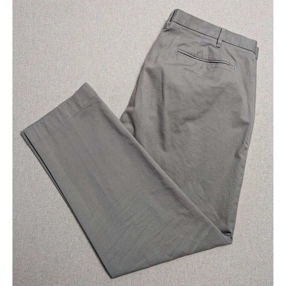 PROPER CLOTH DiSondrio Pants Men's Grey 42x30 Stretch Canvas Chinos Office